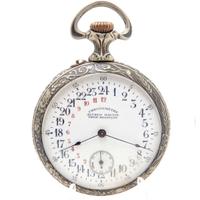 Raro antico tasca 24 ORE primi 900 con LOCOMOTIVA