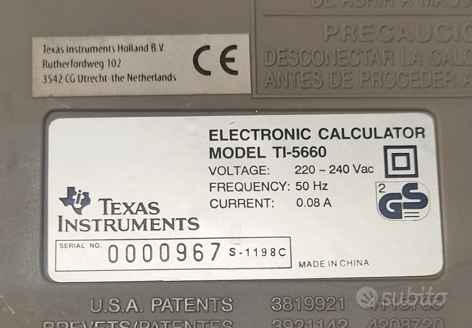 Calcolatrice Scrivente Texas Instruments TI-5660 - Collezionismo In vendita  a Alessandria