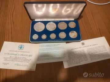Lotto argento Jamaica proof set 1978