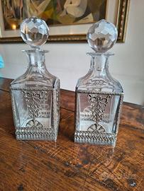 Bottiglie liquore vintage. Decanter