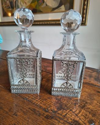 Bottiglie liquore vintage. Decanter