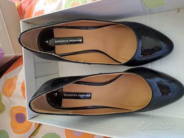 scarpe  donna nero lucido mai usate