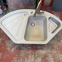 Lavandino angolare cucina blanko