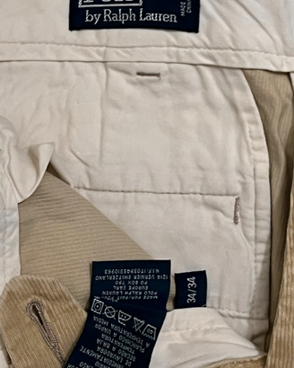 Pantalone uomo Polo Ralph Lauren Vintage  velluto
