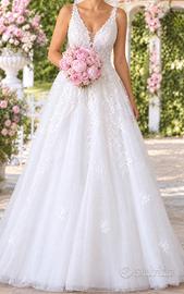 Elegante abito da sposa in pizzo 👰🏻