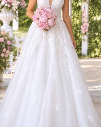 Elegante abito da sposa in pizzo 👰🏻