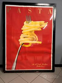 MANIFESTO PUBBLICITARIO ORIGINALE AUTOGRAFATO