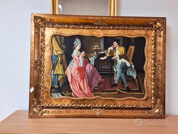 QUADRO CORNICE ORO COPPIA INNAMORATI