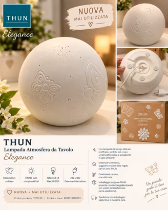 THUN Elegance Lampada Atmosfera da Tavolo – Nuova