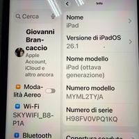 IPad 8ª gen 128GB Wi-Fi+Cellular