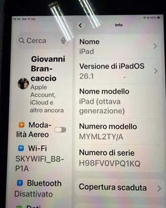 IPad 8ª gen 128GB Wi-Fi+Cellular