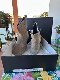 Stivaletti camoscio beige n. 38