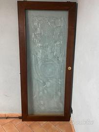 Porta a vetro con disegno