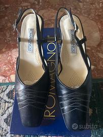 Scarpe Donna Romagnoli nappa Blu