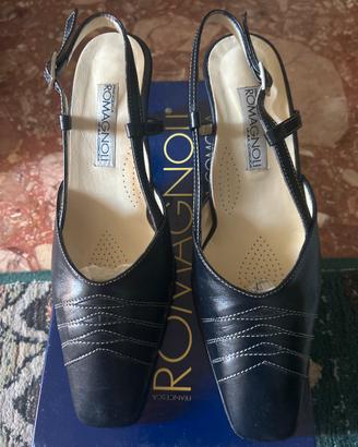 Scarpe Donna Romagnoli nappa Blu