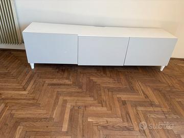 Mobile TV IKEA Bestå – Bianco / Azzurro polvere