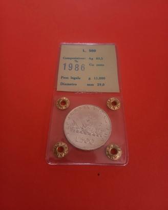 500 Lire caravelle Fior di Conio  1986