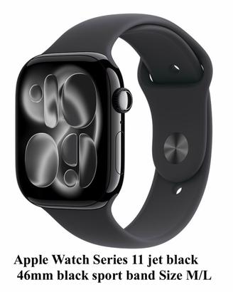 Apple Watch Series 11 jet black 46mm Size M/L GPS