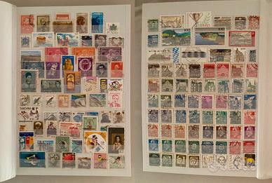 Collezione album 620 francobolli