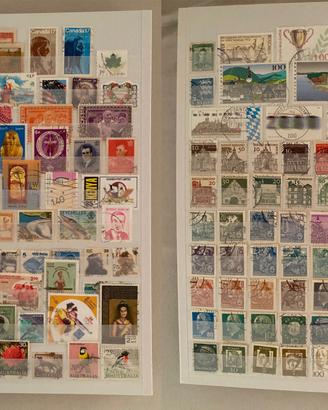 Collezione album 620 francobolli