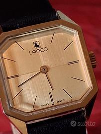 orologio da polso Vintage Lanco cioccolatino Mecca