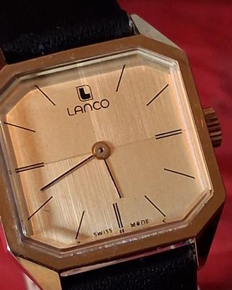 orologio da polso Vintage Lanco cioccolatino Mecca