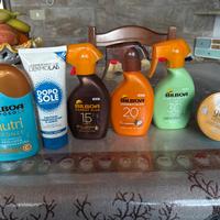 bilboa creme per abbronzatura e protezione