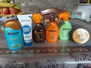 bilboa creme per abbronzatura e protezione