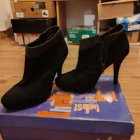 Tronchetti neri con tacco