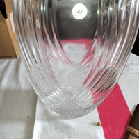 Vaso in cristallo molato vintage