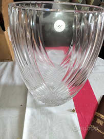 Vaso in cristallo molato vintage