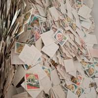 lotto 10000 francobolli castelli senza frammento 