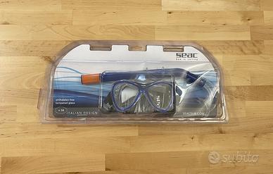 Maschera Capri Seac pvc blue 9464B