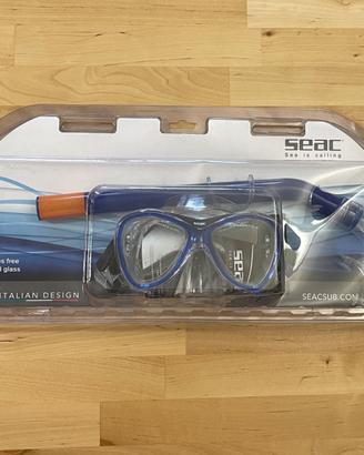 Maschera Capri Seac pvc blue 9464B