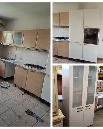 Cucina Lineare con dispensa