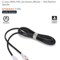 Cavo HDMI 2.1 PowerA ufficiale PS5 3m