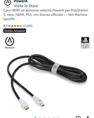 Cavo HDMI 2.1 PowerA ufficiale PS5 3m