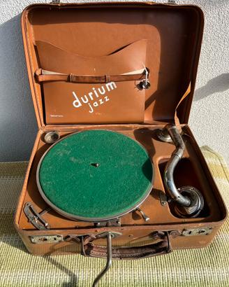 Grammofono a valigetta Durium Jazz anni '30