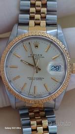 rolex 15233 date acciaio e oro 