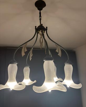 Lampadario e 2 abat-jour