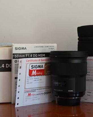 Sigma Art 50mm f/1.4 (A) AF DG HSM per Nikon