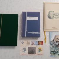 Raccoglitori con 620 francobolli