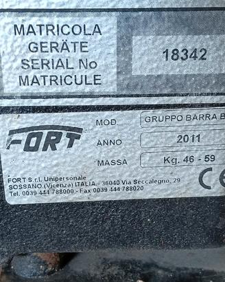 barra falciante Fort 
