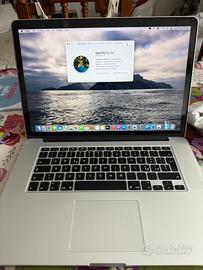 Macbook Pro 15 , i7 ,500gb ssd, ram 16, scheda gr