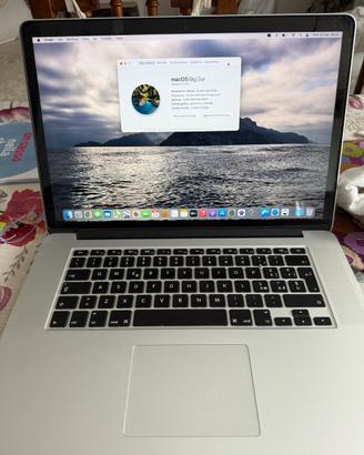 Macbook Pro 15 , i7 ,500gb ssd, ram 16, scheda gr