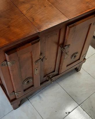antica ghiacciaia / mobile frigo in legno
