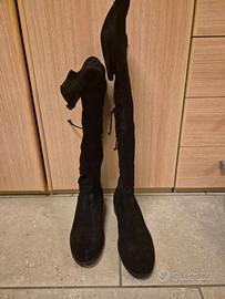 Stivale alto Camoscio Nero