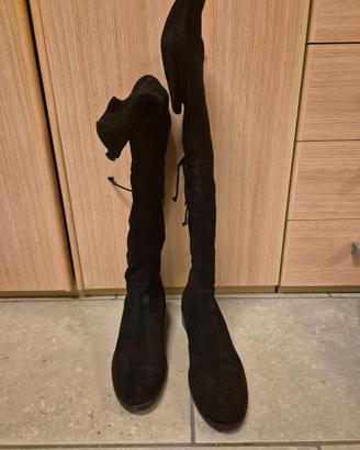 Stivale alto Camoscio Nero