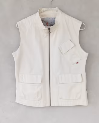 Gilet sportivo cargo donna Dolomite, tg L, bianco 
