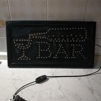 insegna luminosa bar